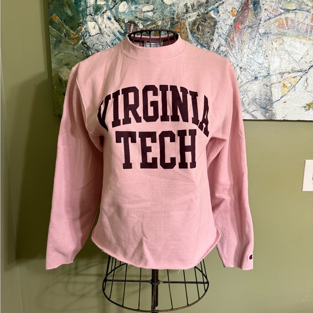 Champion Pink Cropped Sweatshirt